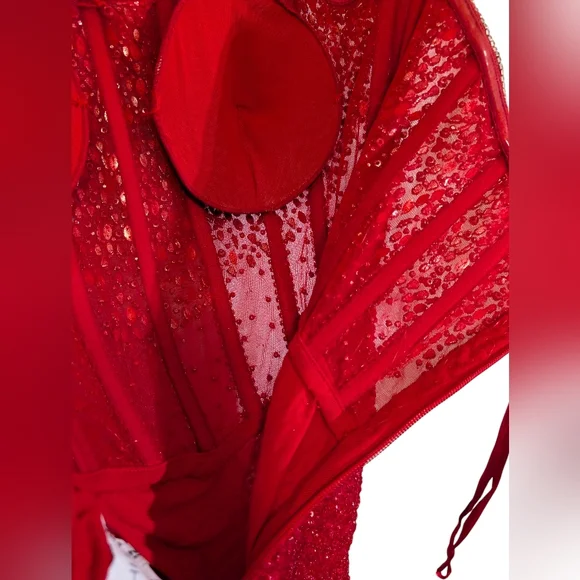 ASHLEYlauren Red Sequin Dress